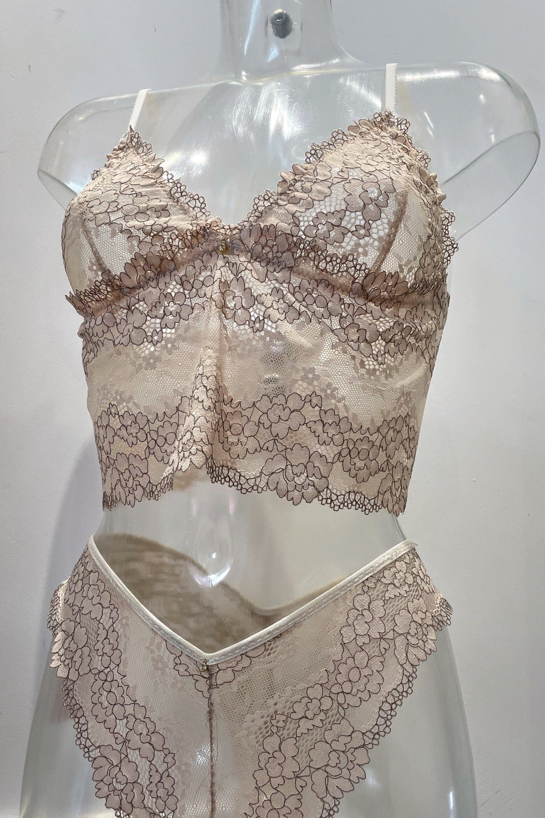 Olivia bralette & Brazilian Knickers Lingerie Set