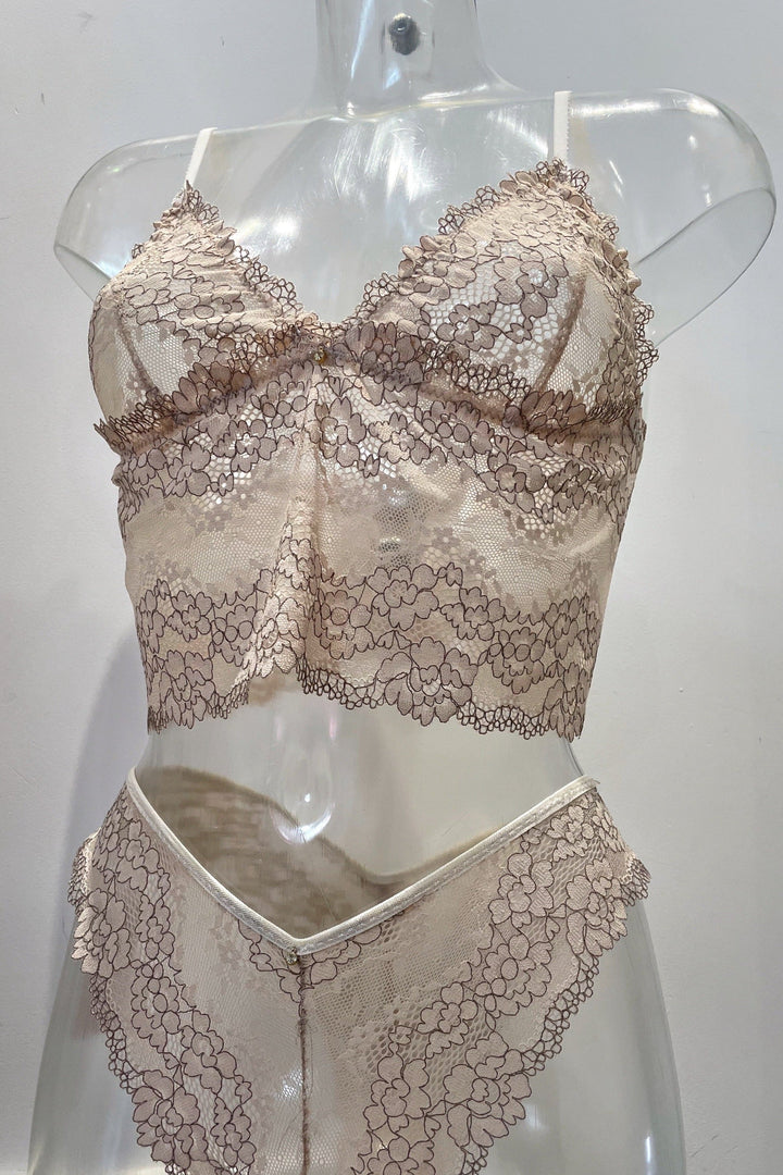 Olivia bralette & Brazilian Knickers Lingerie Set