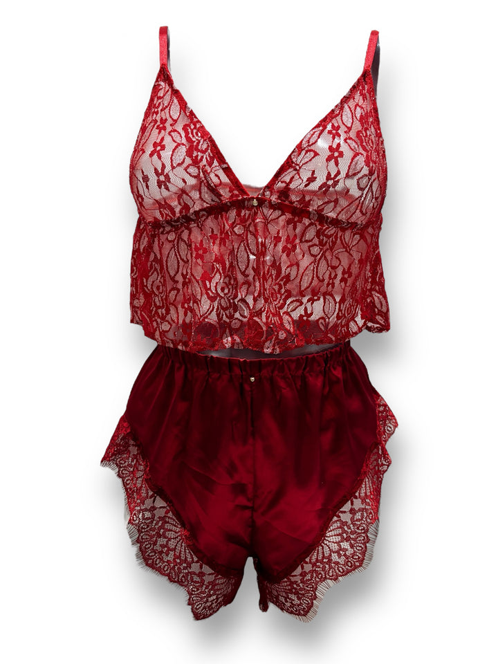 Ruby 3-Piece Lingerie & Shorts Set