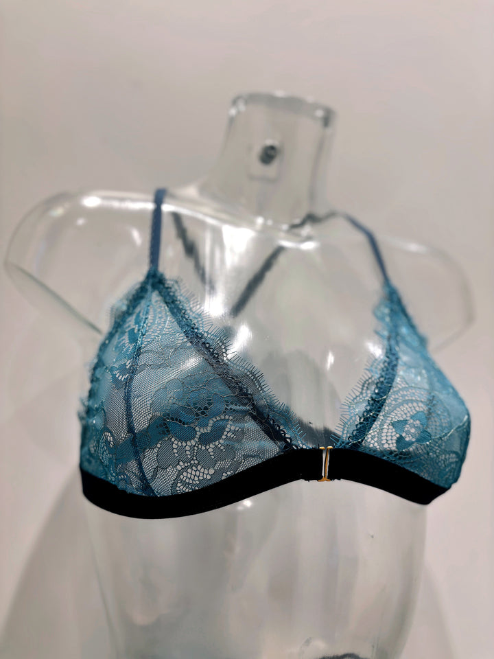 Aqua Lace Racerback Lingerie Set