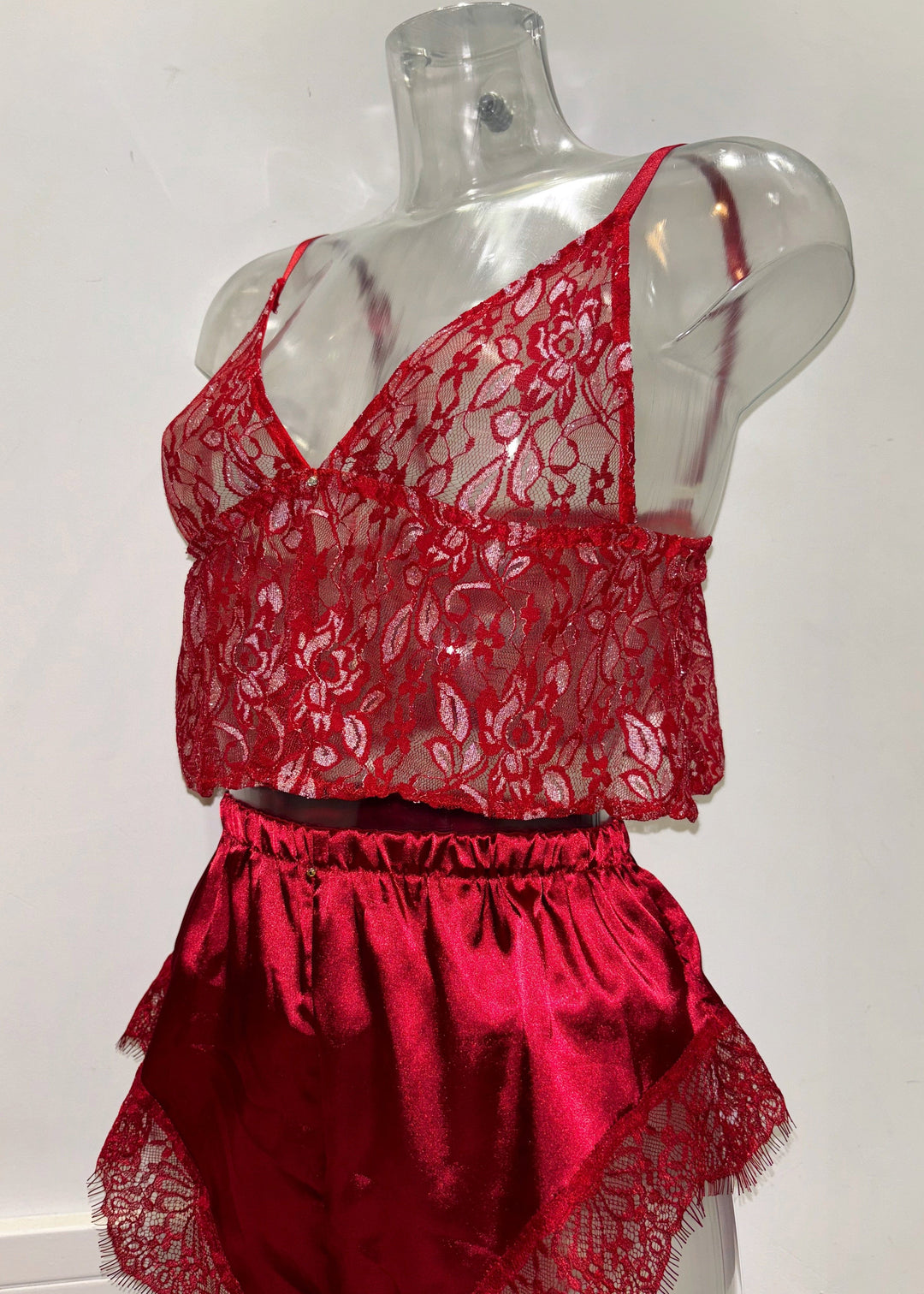 Ruby 3-Piece Lingerie & Shorts Set