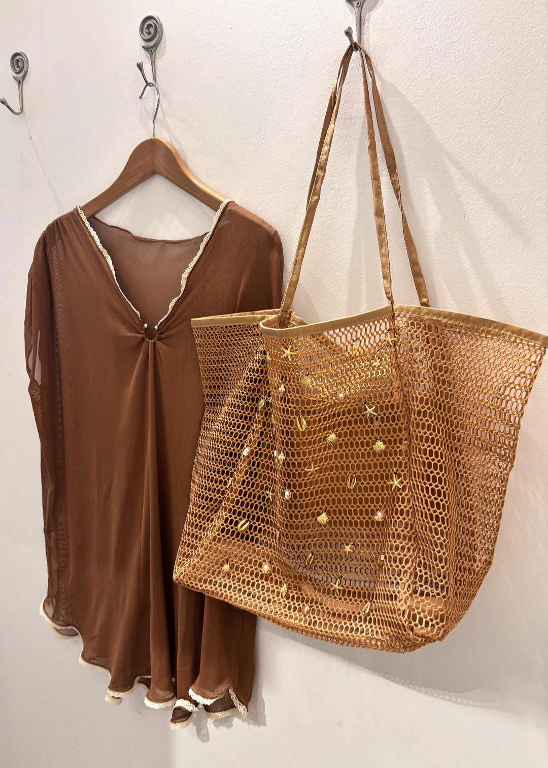 Sea Shell Net Beach Bag