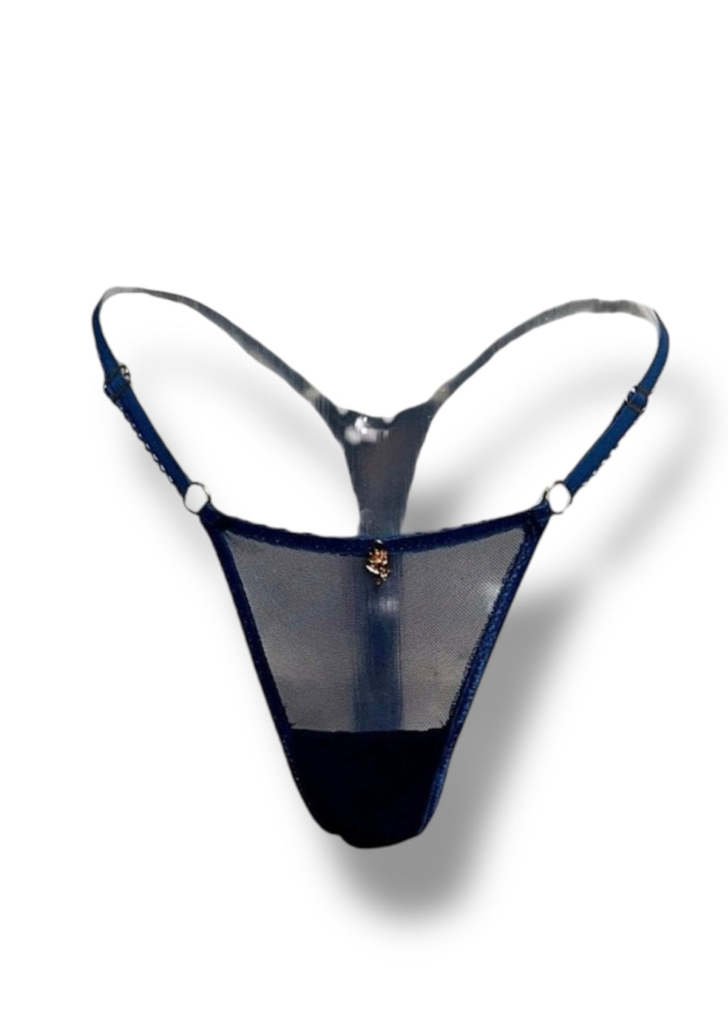 Navy Mesh Adjustable Thongs