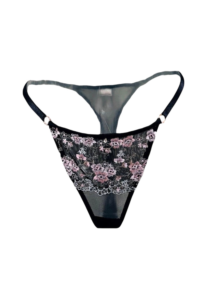 Fleur Mesh & Lace Thong