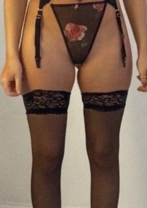 Abigail Walker Lingerie Lace Top Stocking Holdups
