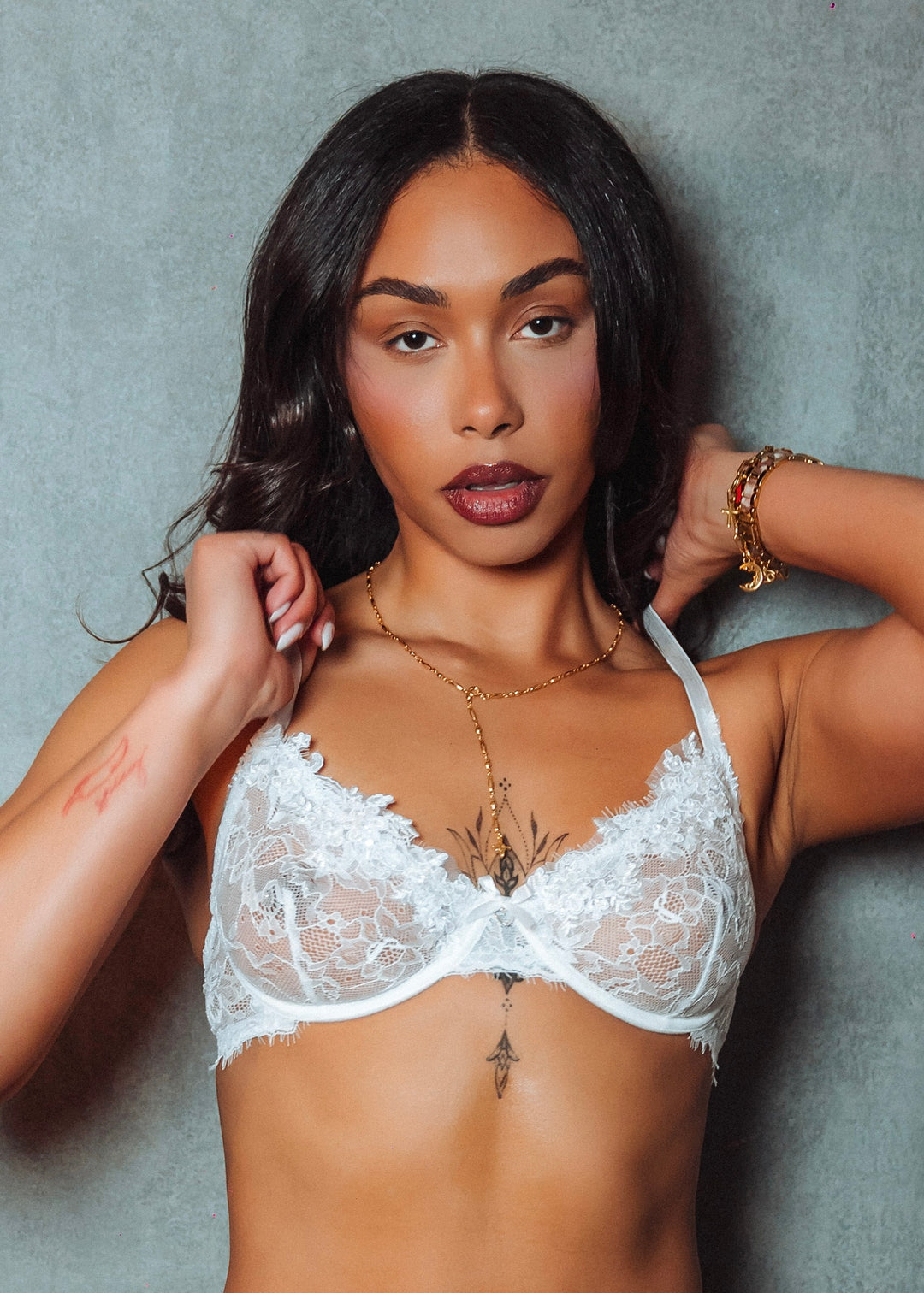 Gracie Embellished Underwired Lingerie Set