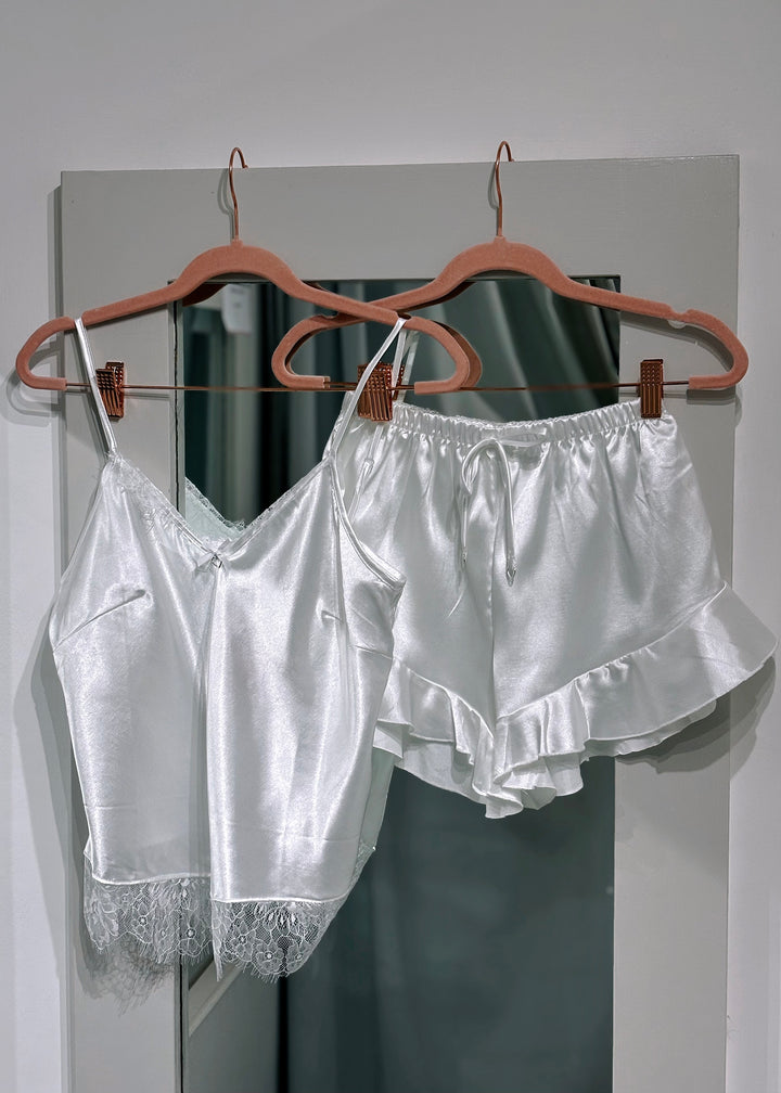 Willow Satin & Lace Shorts Nightwear Set