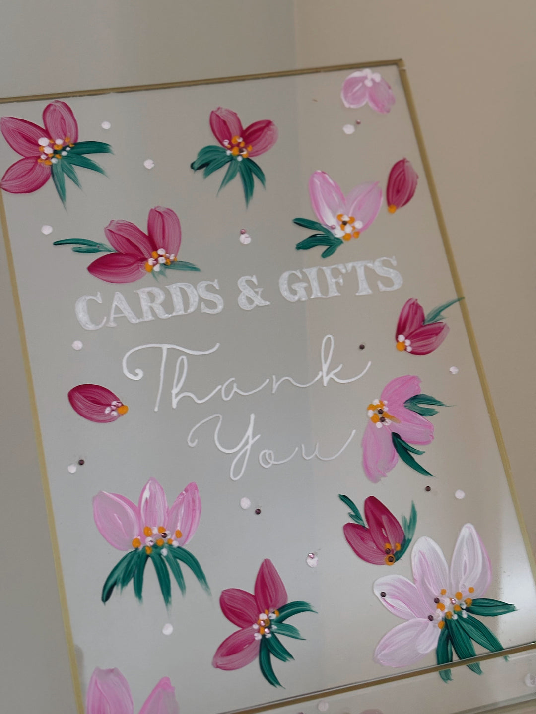 A4 Hand Painted Wedding Sign