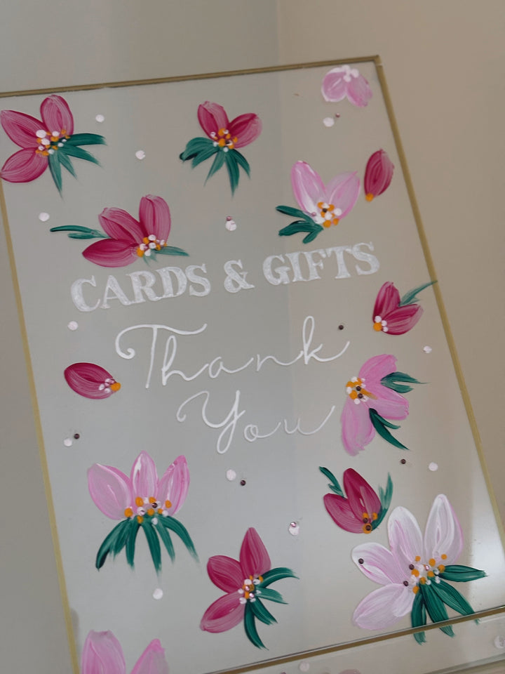 A4 Hand Painted Wedding Sign