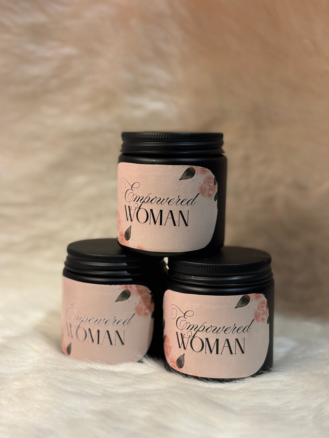 Empowered Woman Red Rose Scented Candle