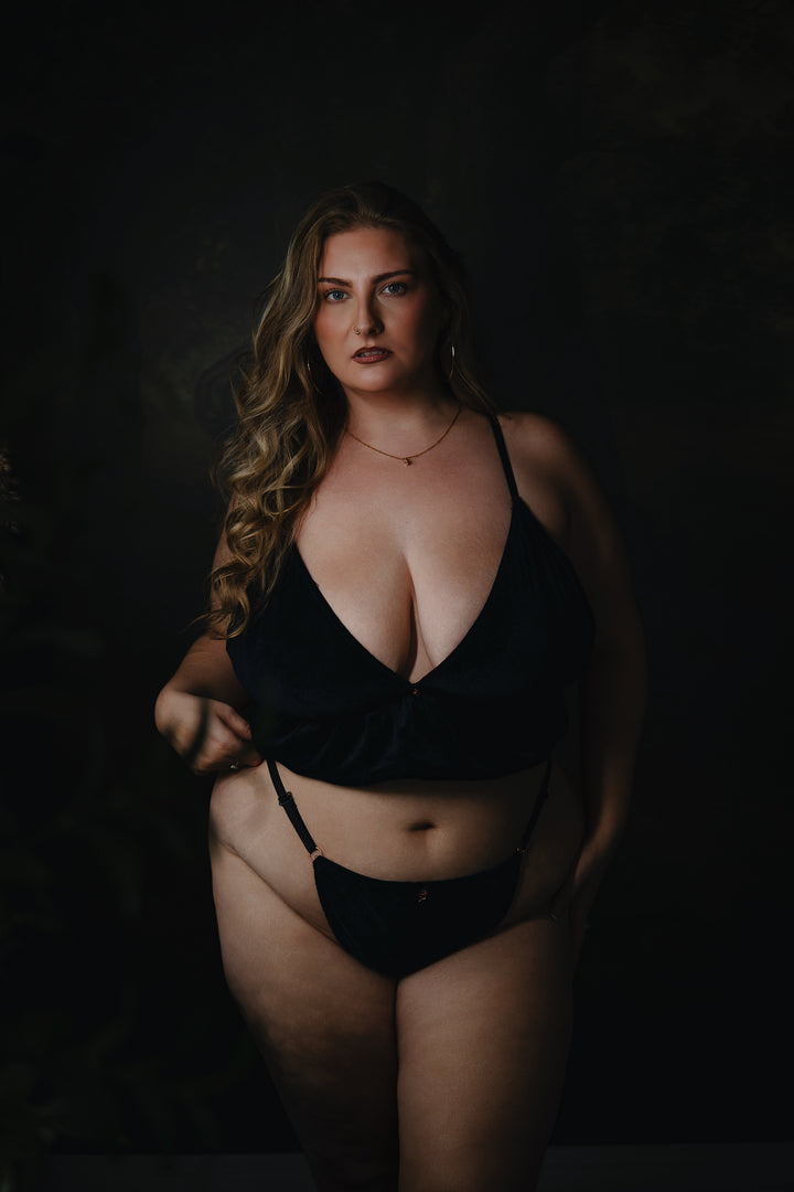 Midnight Muse Velvet Bralette