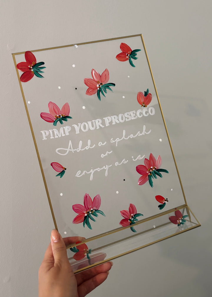 A4 Hand Painted Wedding Sign