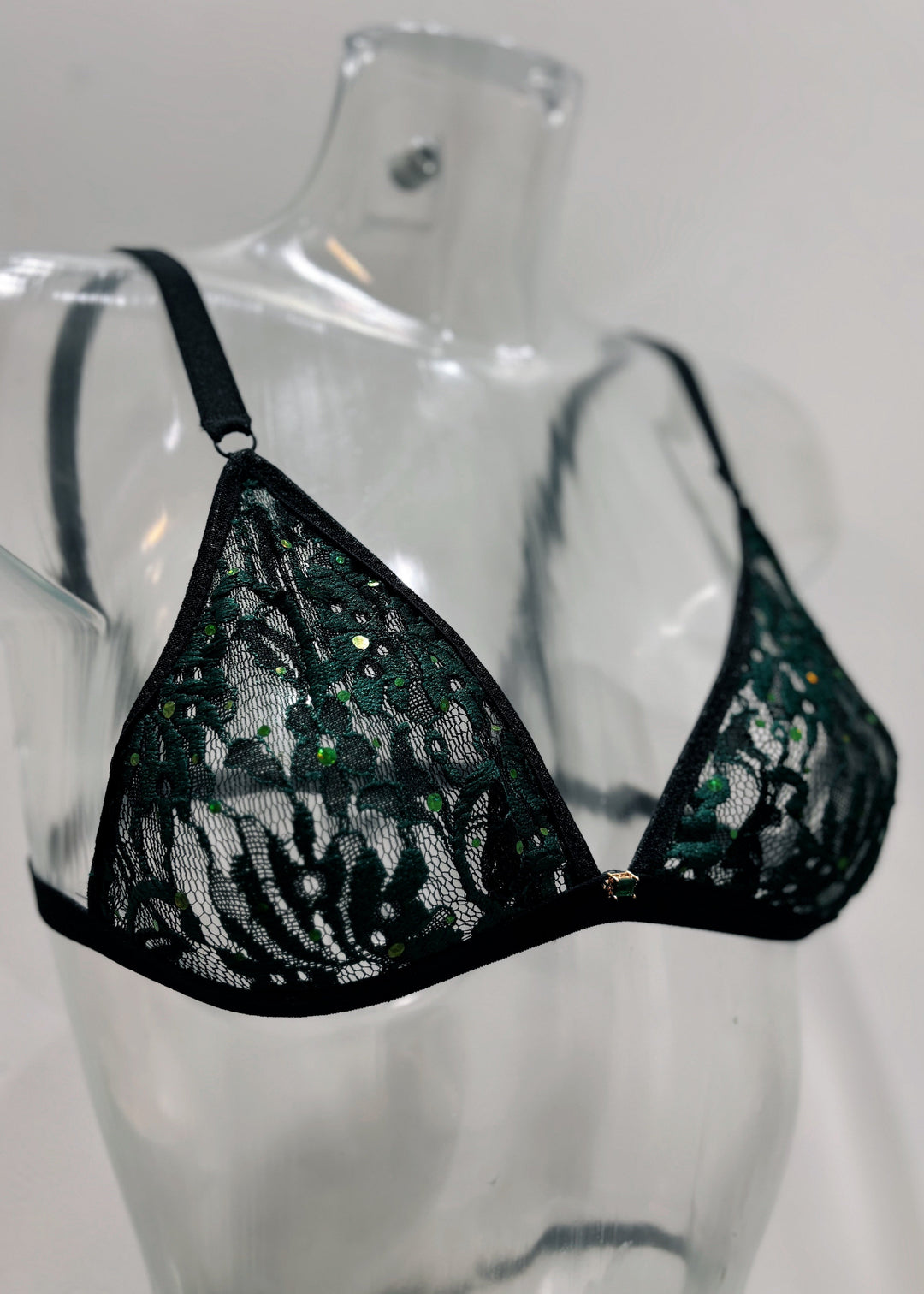 Aurora Green Lace Lingerie Set