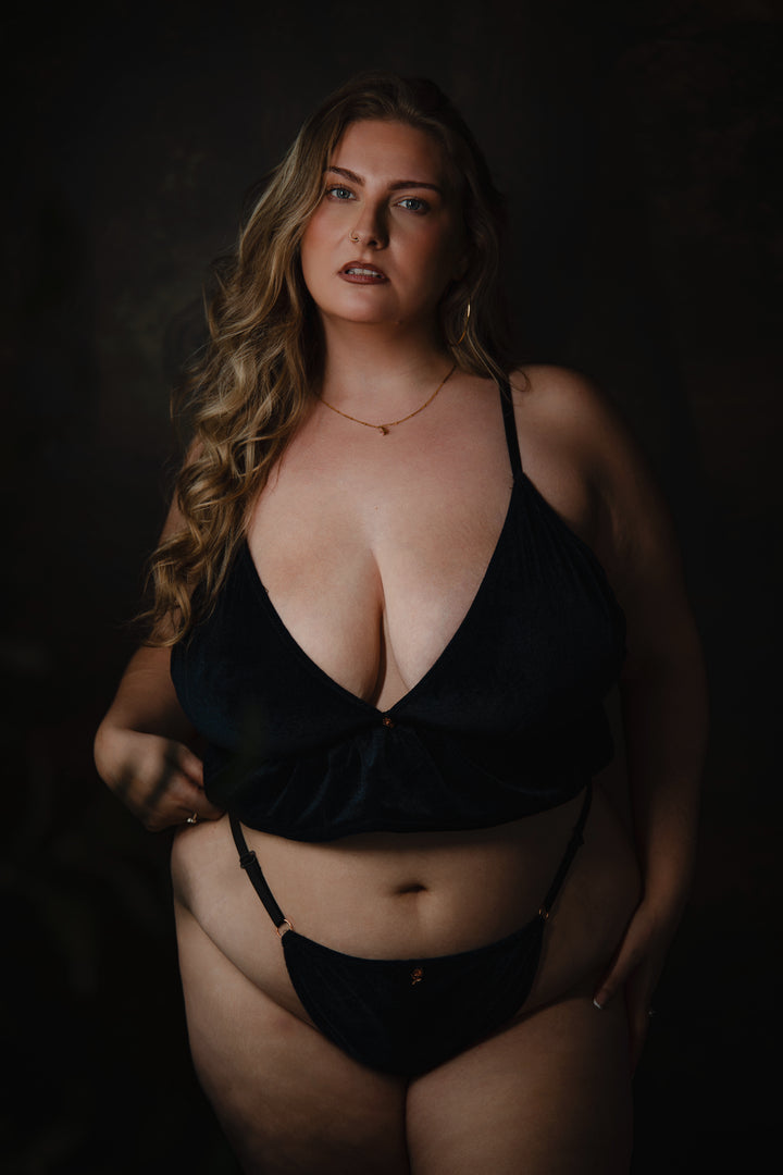 Midnight Muse Velvet Bralette