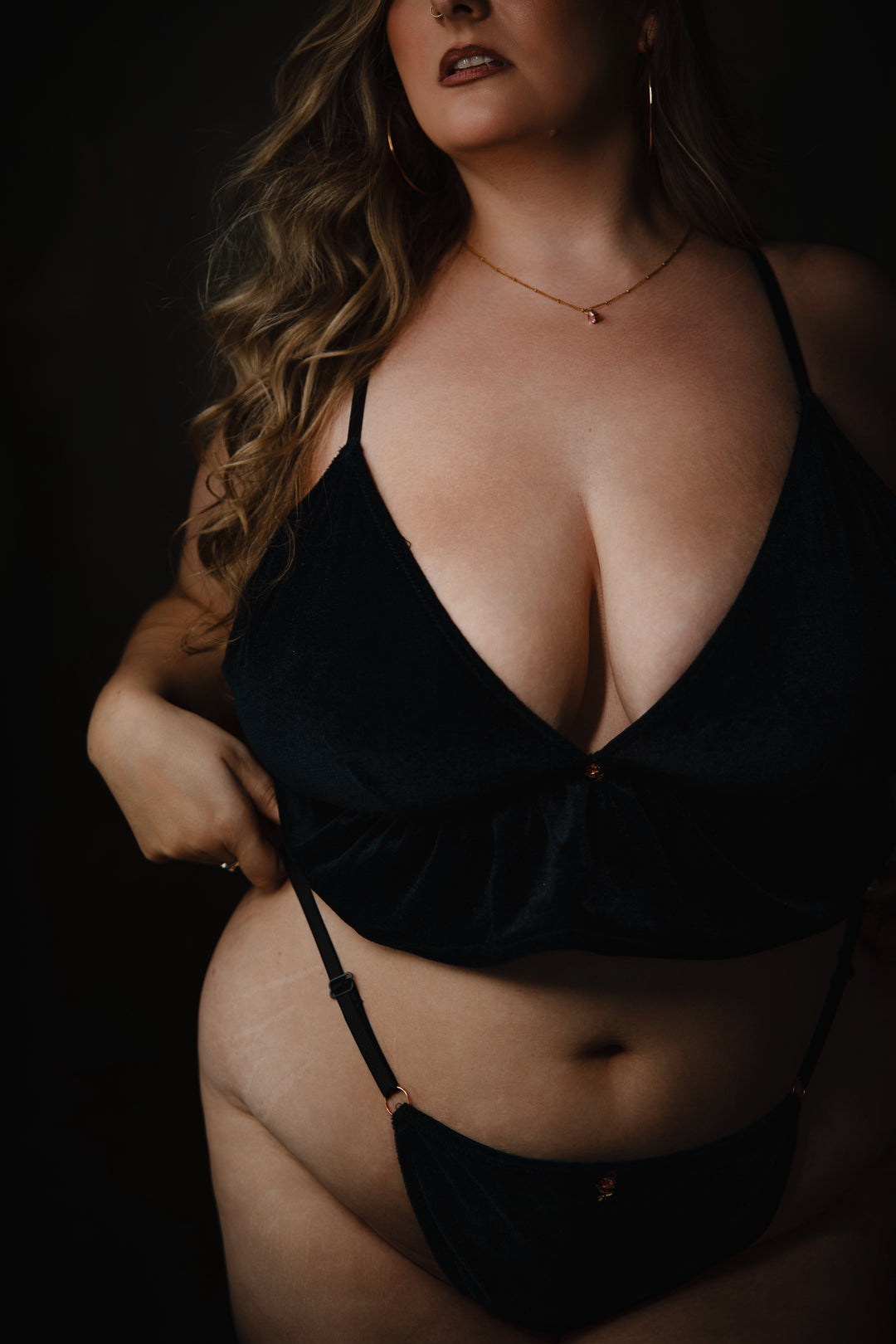 Midnight Muse Velvet Bralette