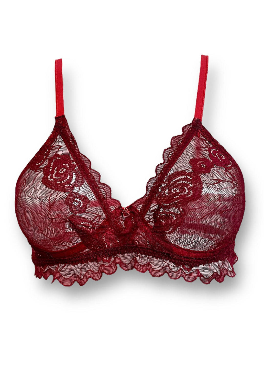 Bella Burgundy Lace Underwired Bra