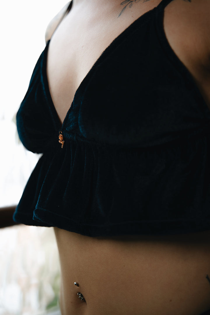 Midnight Muse Velvet Bralette