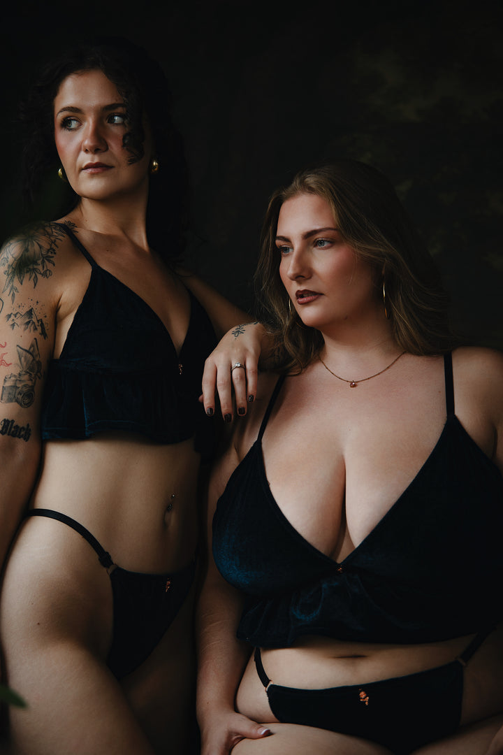 Midnight Muse Velvet Bralette