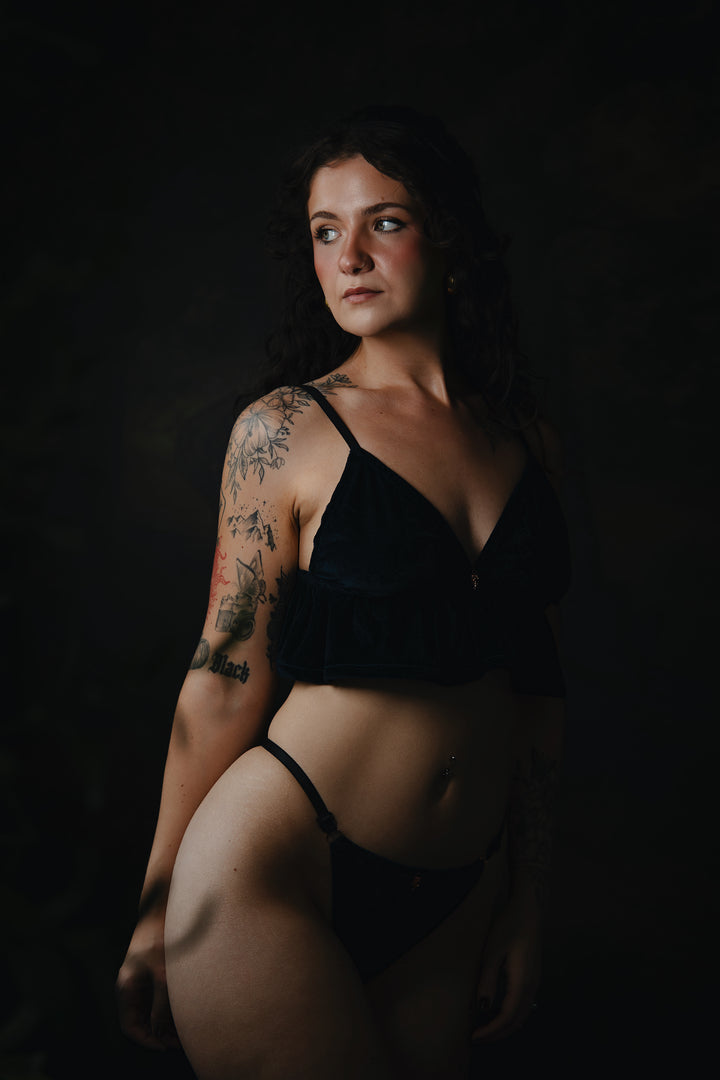Midnight Muse Velvet Bralette