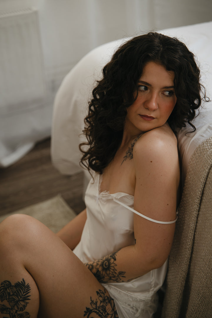Willow Satin & Lace Shorts Nightwear Set