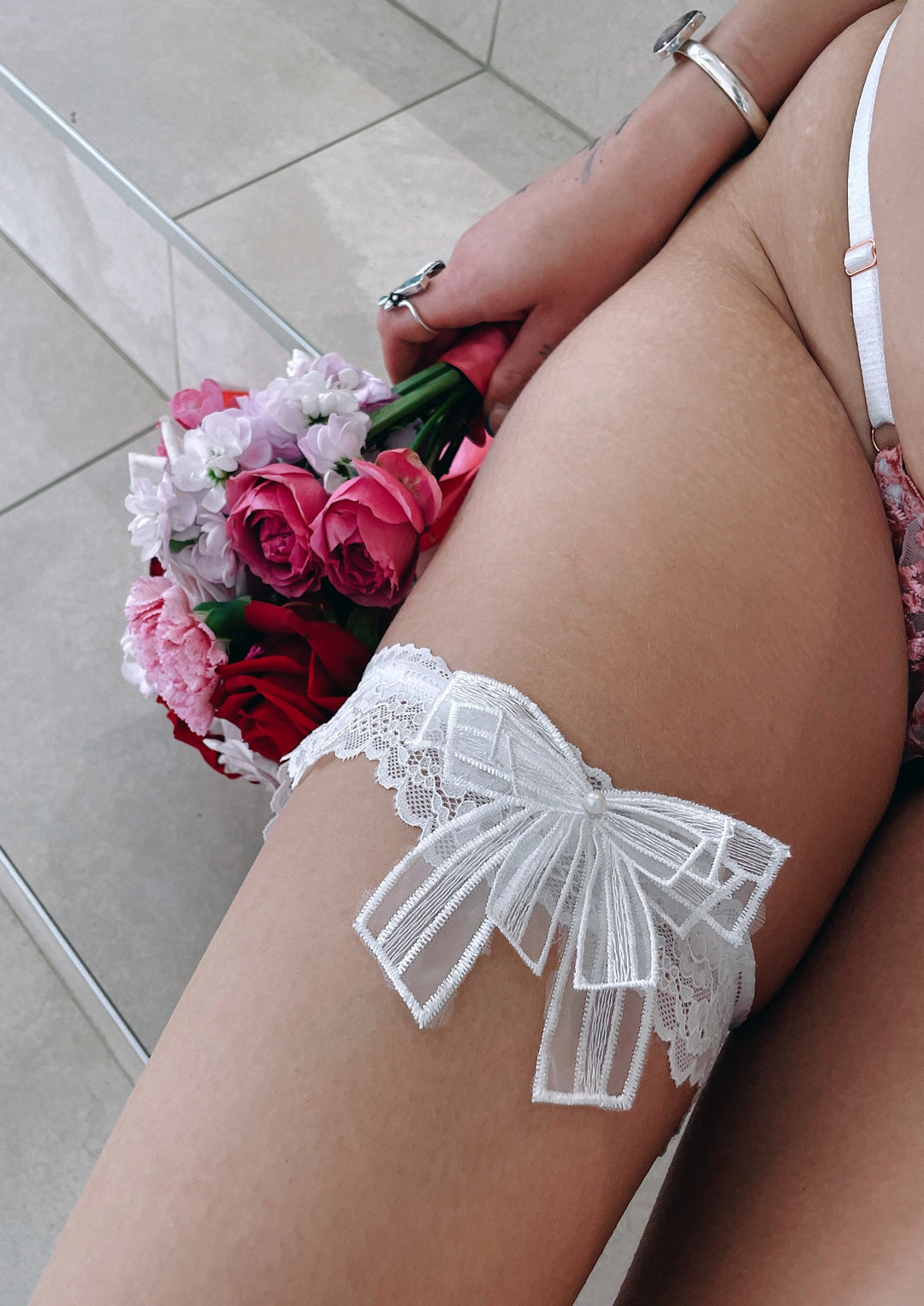 Luxury Lace Bridal Adjustable Garter