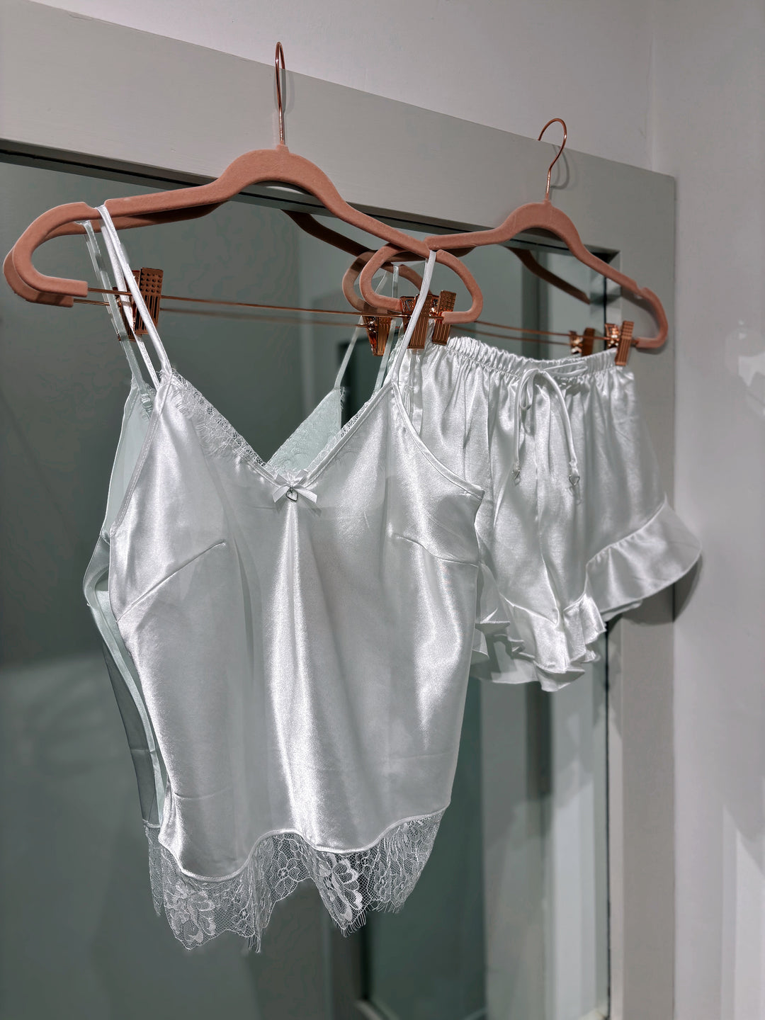 Willow Satin & Lace Shorts Nightwear Set