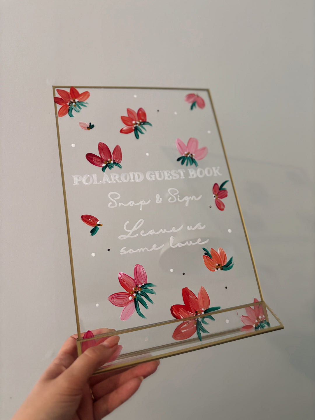 A4 Hand Painted Wedding Sign