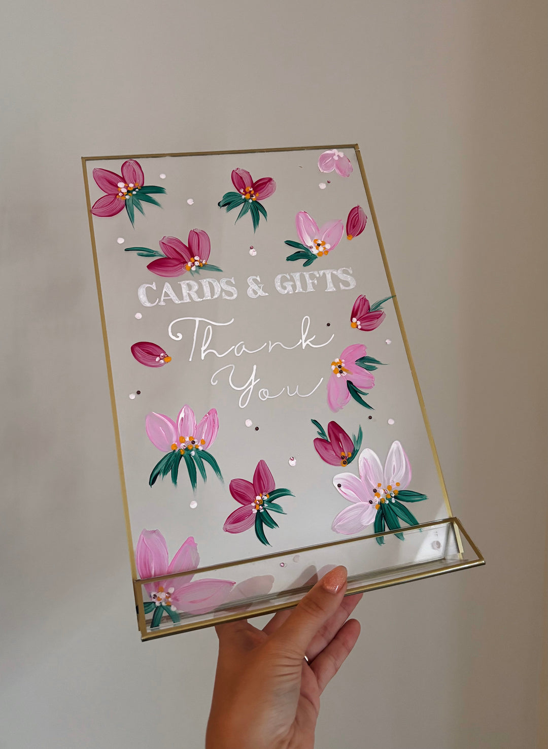 A4 Hand Painted Wedding Sign