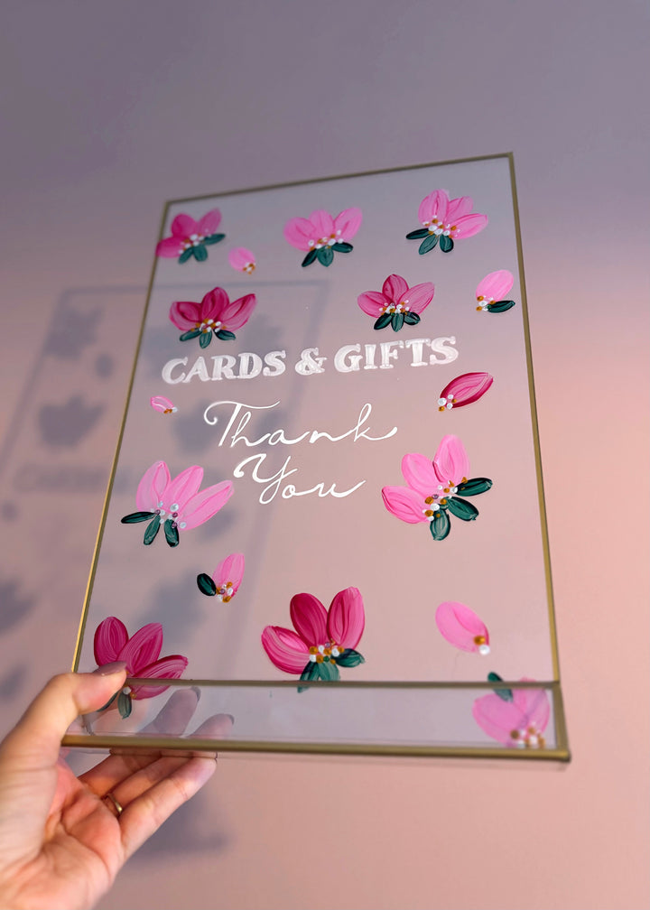 A4 Hand Painted Wedding Sign