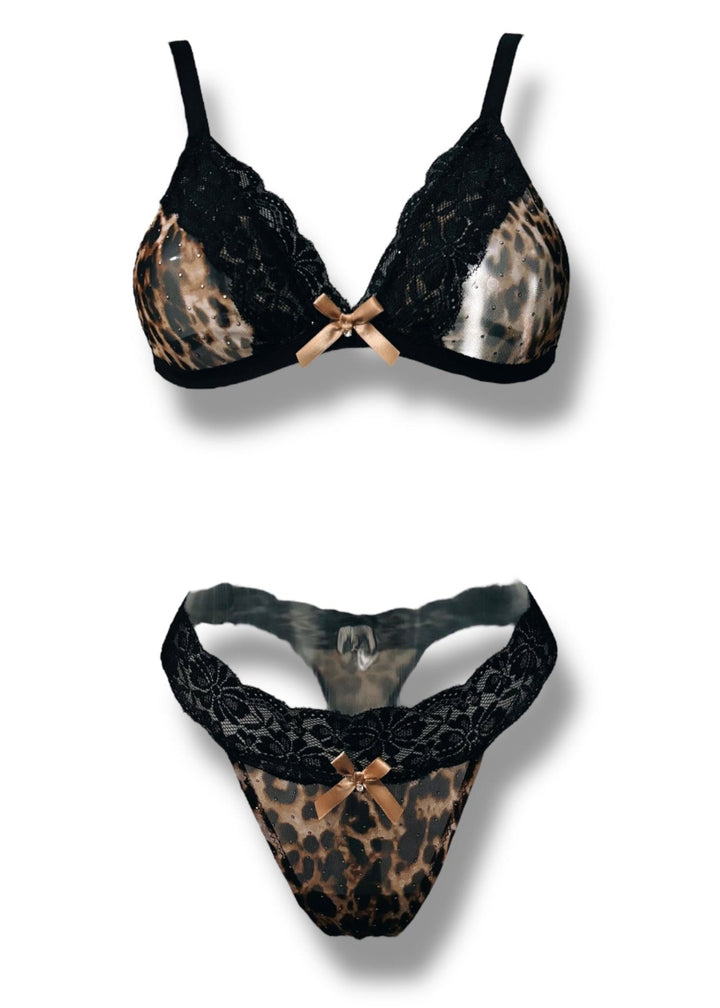Wild Love Lace & Mesh Thong