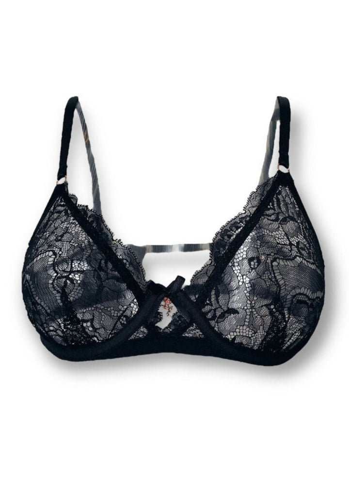 Black Love Lace Underwired Bra